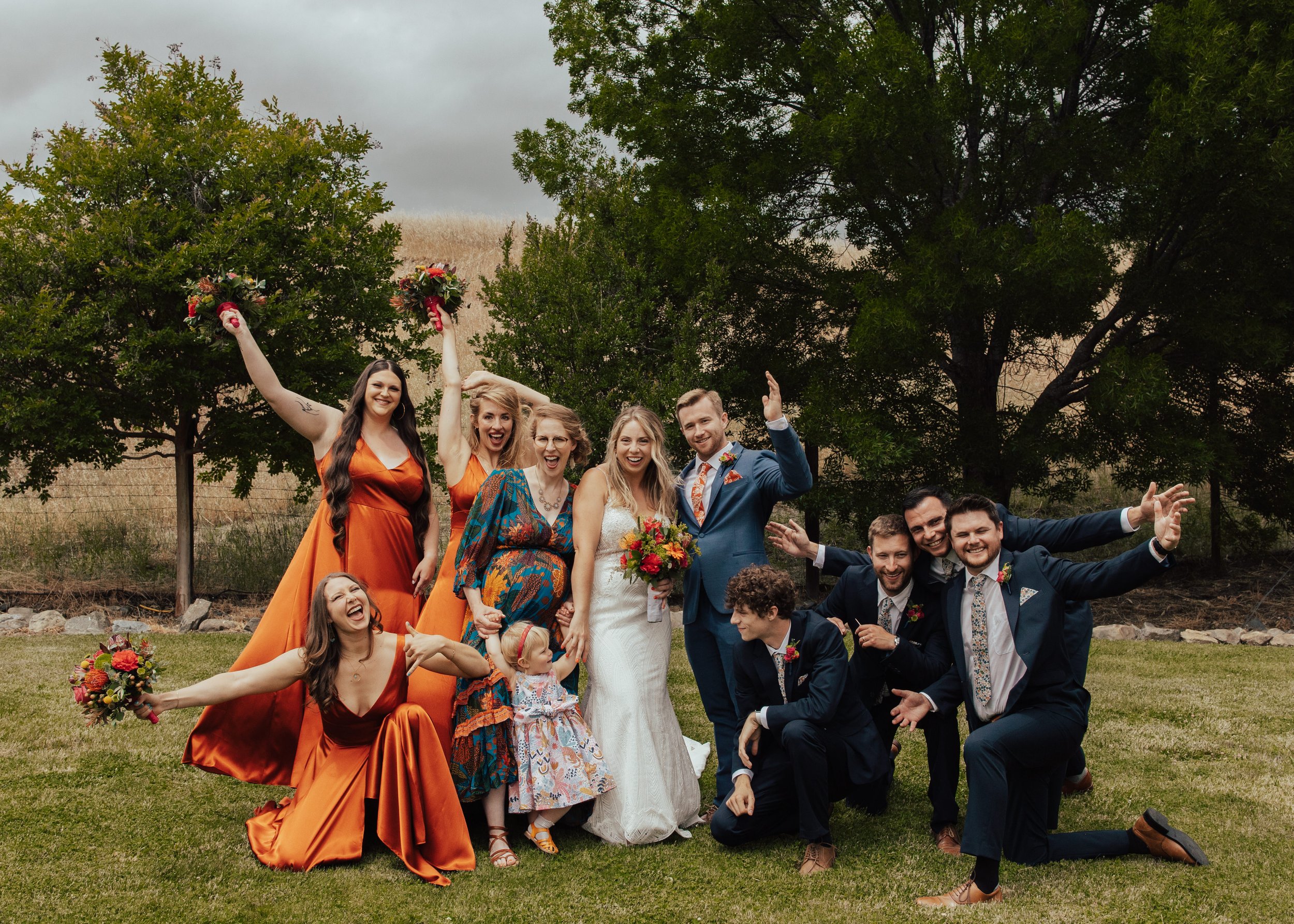 An Intimate Colorful Wedding Day