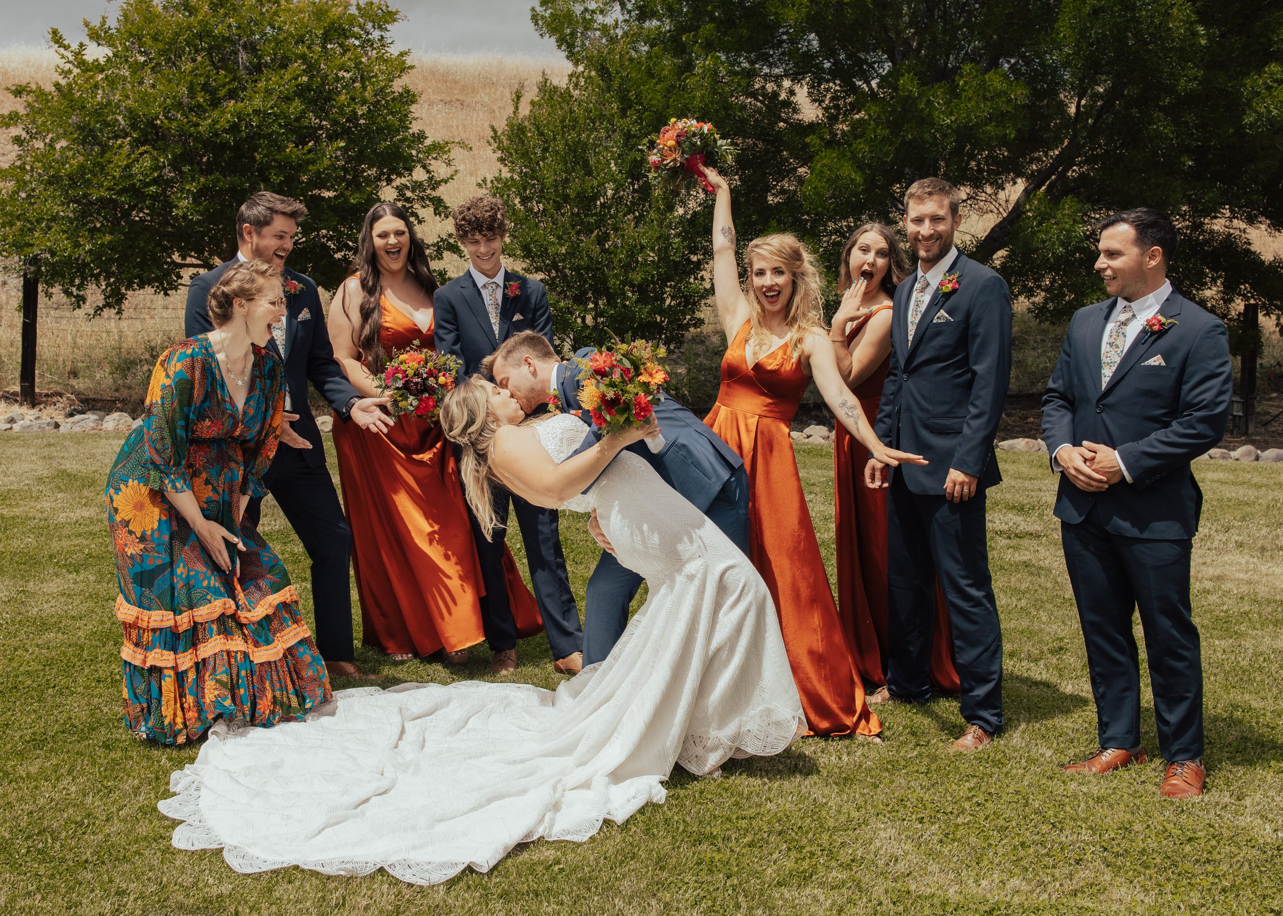 An Intimate Colorful Wedding Day
