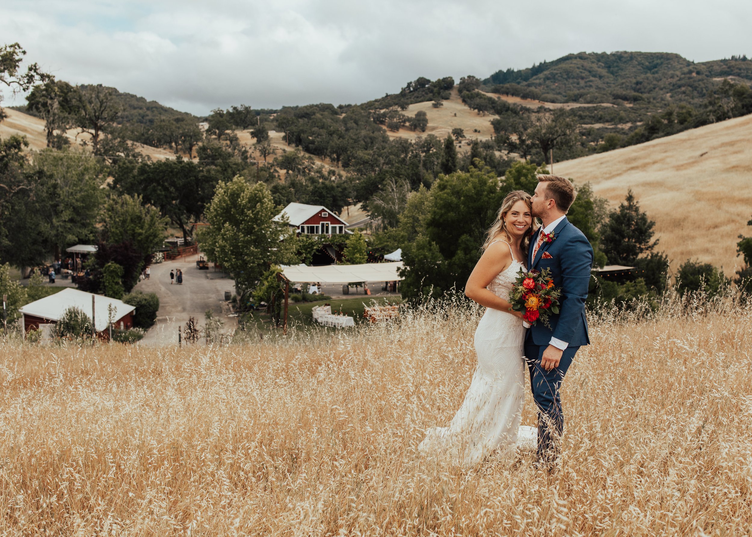 a Colorful wedding at red barn ranch